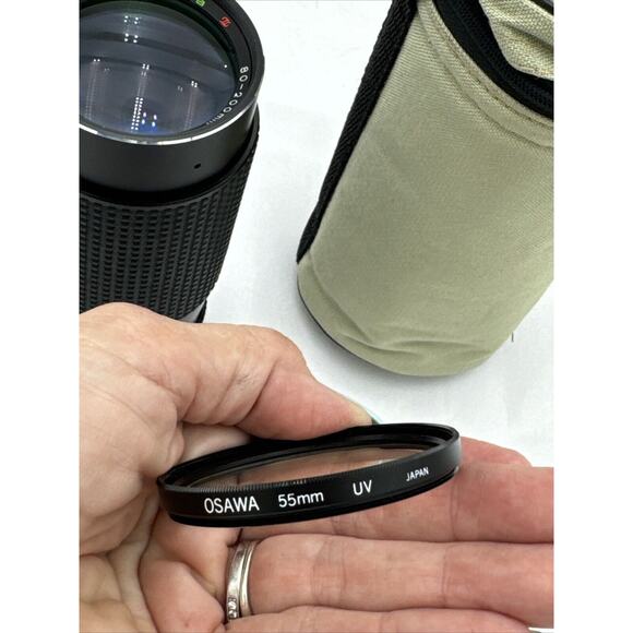 RMC TOKINA 80-200mm 1:4 ZOOM CLOSE FOCUS camera lens Olympus Mount Covers Case - Picture 3 of 10